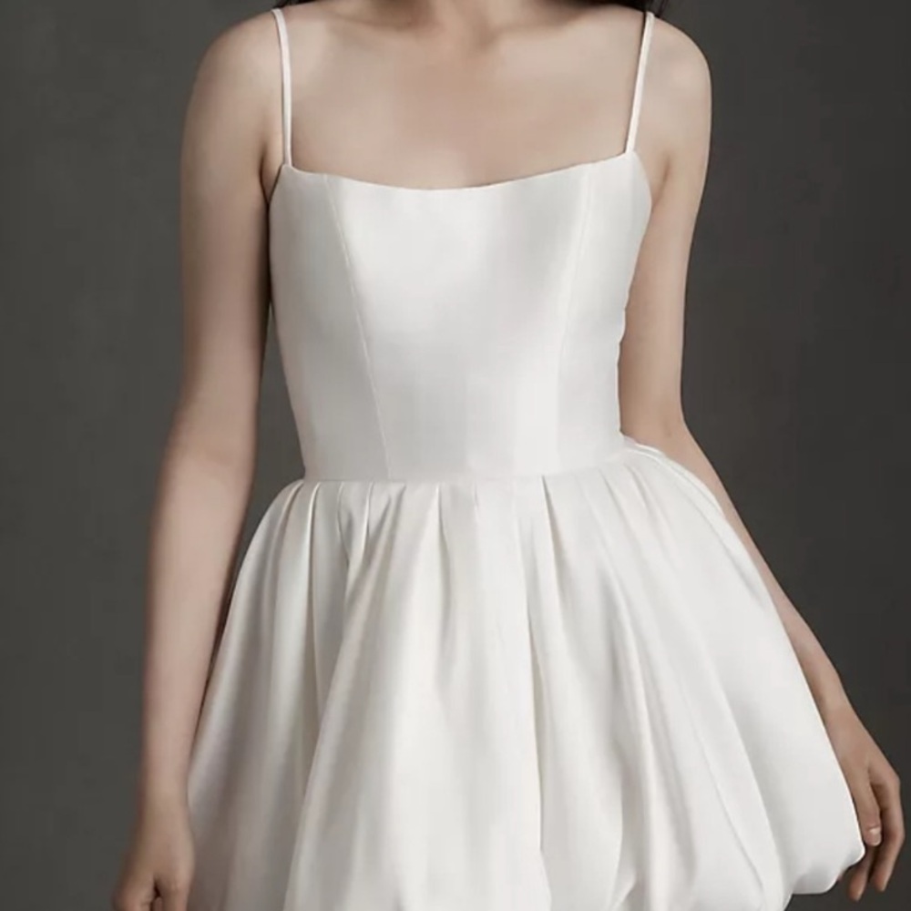 Elegant White Spaghetti Strap Dress